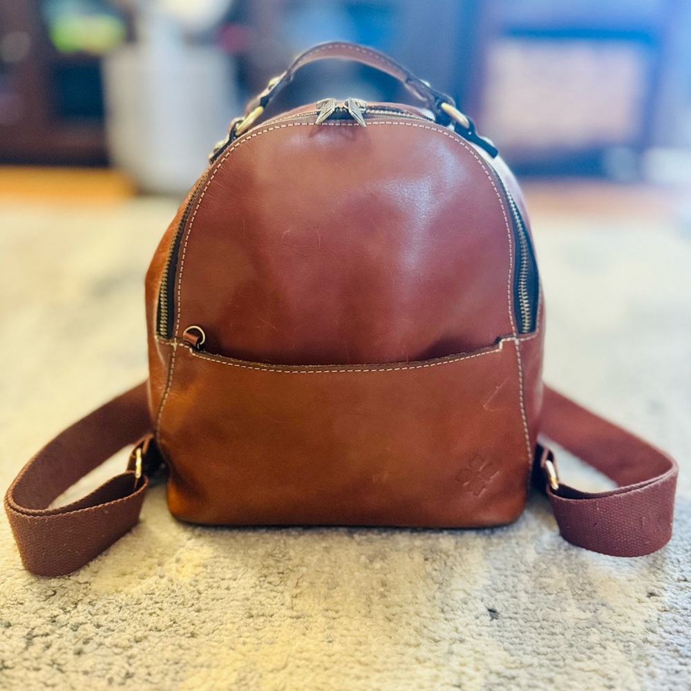 Chestnut Tan Leather Backpack